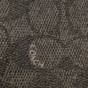 COACH Black and Gray Signature Coated SLIM Messenger Bag LIKE NEW unisex